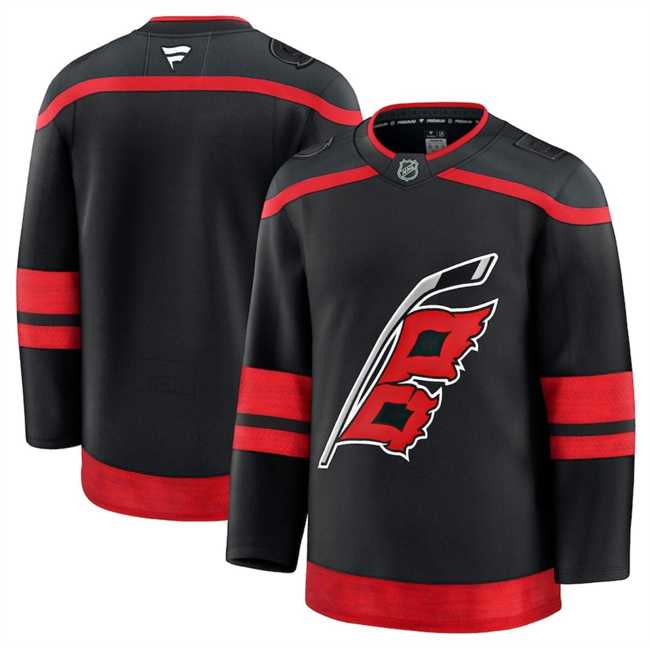 Mens Carolina Hurricanes Blank Black 2024-25 Home Stitched Hockey Jersey Dzhi->carolina hurricanes->NHL Jersey